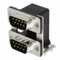 9,9 位 D 型超微 - 叠接式 插头,公引脚 连接器 9,9 位 D 型超微 - 叠接式 插头,公引脚 连接器