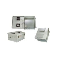 Enclosure Fiberglass/Polyester Gray Hinged Door 19.550" L x 17.550" W (496.57mm x 445.77mm) X 10.000" (254.00mm) Enclosure Fiberglass/Polyester Gray Hinged Door 19.550" L x 17.550" W (496.57mm x 445.77mm) X 10.000" (254.00mm)