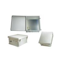 Enclosure Fiberglass/Polyester Gray Hinged Door 19.550" L x 17.550" W (496.57mm x 445.77mm) X 9.000" (228.60mm) Enclosure Fiberglass/Polyester Gray Hinged Door 19.550" L x 17.550" W (496.57mm x 445.77mm) X 9.000" (228.60mm)