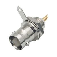 BNC Connector Plug, Male Pin 50 Ohms Panel Mount Solder Cup BNC Connector Plug, Male Pin 50 Ohms Panel Mount Solder Cup