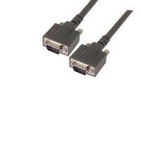 D-Sub Cable Assembly DB9 Black 25.00' (7.62m) Plug, Male Pins to Plug, Male Pins Shielded D-Sub Cable Assembly DB9 Black 25.00' (7.62m) Plug, Male Pins to Plug, Male Pins Shielded