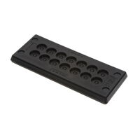 Rectangular - 4.409" L x 1.417" W (112.00mm x 36.00mm) Grommet, Entry Plate Black Rectangular - 4.409" L x 1.417" W (112.00mm x 36.00mm) Grommet, Entry Plate Black