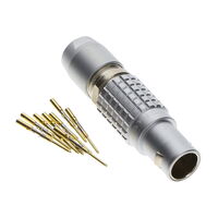 8 Position Circular Connector Plug, Male Pins Crimp 8 Position Circular Connector Plug, Male Pins Crimp