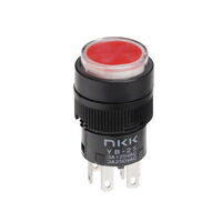 按钮开关 DPDT 标准,发光式 前面板安装 按钮开关 DPDT 标准,发光式 前面板安装