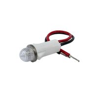 LED Panel Indicator Clear Diffused 125V 25mA Wire Leads - 4.8" (121.92mm) LED Panel Indicator Clear Diffused 125V 25mA Wire Leads - 4.8" (121.92mm)