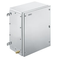 Enclosure Metal, Stainless Steel Silver Cover Included 11.811" L x 5.906" W (300.00mm x 150.00mm) X 15.748" (400.00mm) Enclosure Metal, Stainless Steel Silver Cover Included 11.811" L x 5.906" W (300.00mm x 150.00mm) X 15.748" (400.00mm)