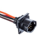 14 Position Circular Connector Receptacle, Male Pins Wire Leads 14 Position Circular Connector Receptacle, Male Pins Wire Leads