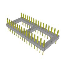 32 Position DIP, DIL - Header Connector Male Pin Gold 32 Position DIP, DIL - Header Connector Male Pin Gold