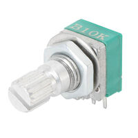 1k Ohm 1 Gang Linear Panel Mount Potentiometer 1.0 Turns Carbon 0.05W, 1/20W PC Pins, Board Locks 1k Ohm 1 Gang Linear Panel Mount Potentiometer 1.0 Turns Carbon 0.05W, 1/20W PC Pins, Board Locks