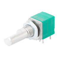 10k Ohm 1 Gang Linear Panel Mount Potentiometer 1.0 Turns Carbon 0.05W, 1/20W PC Pins 10k Ohm 1 Gang Linear Panel Mount Potentiometer 1.0 Turns Carbon 0.05W, 1/20W PC Pins