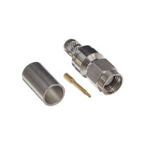 SMA Connector Plug, Male Pin 50 Ohms Free Hanging (In-Line) Solder SMA Connector Plug, Male Pin 50 Ohms Free Hanging (In-Line) Solder