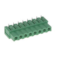 8 Position Terminal Block Header, Female Sockets 0.200" (5.08mm) 90°, Right Angle Through Hole 8 Position Terminal Block Header, Female Sockets 0.200" (5.08mm) 90°, Right Angle Through Hole