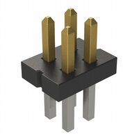 Connector kopstuk Through-hole 4 posities 0,050" (1,27mm) Connector kopstuk Through-hole 4 posities 0,050" (1,27mm)