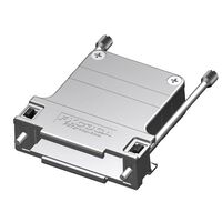 25 Position Two Piece Backshell Connector Silver 180° Shielded 25 Position Two Piece Backshell Connector Silver 180° Shielded