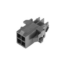 4 Rectangular Connectors - Housings Plug Black 0.165" (4.20mm) 4 Rectangular Connectors - Housings Plug Black 0.165" (4.20mm)