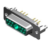 11 (10 + 1 Coax or Power) Position D-Sub, Combo Receptacle, Female Sockets Connector 11 (10 + 1 Coax or Power) Position D-Sub, Combo Receptacle, Female Sockets Connector