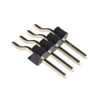 Connector Header Surface Mount, Right Angle 4 position 0.100" (2.54mm) Connector Header Surface Mount, Right Angle 4 position 0.100" (2.54mm)