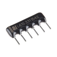 330 Ohm ±2% 200mW Power Per Element Bussed 5 Resistor Network/Array ±100ppm/°C 6-SIP 330 Ohm ±2% 200mW Power Per Element Bussed 5 Resistor Network/Array ±100ppm/°C 6-SIP
