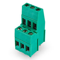 3 Position Wire to Board Terminal Block Horizontal with Board 0.200" (5.08mm) Through Hole 3 Position Wire to Board Terminal Block Horizontal with Board 0.200" (5.08mm) Through Hole