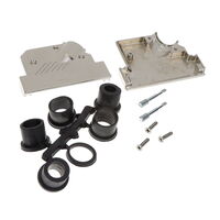 37 Position Two Piece Backshell Connector Silver 45° Unshielded 37 Position Two Piece Backshell Connector Silver 45° Unshielded