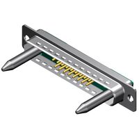 21 (17 + 4 Coax or Power) Position D-Sub, Combo Plug, Male Pins Connector 21 (17 + 4 Coax or Power) Position D-Sub, Combo Plug, Male Pins Connector