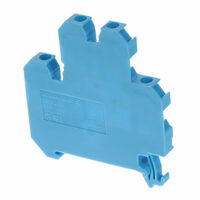 Terminal Block Connector 4 Position Feed Through Blue 12-26 AWG Terminal Block Connector 4 Position Feed Through Blue 12-26 AWG