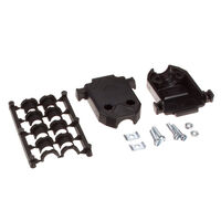 15 Position Two Piece Backshell Connector Black 180° Unshielded 15 Position Two Piece Backshell Connector Black 180° Unshielded