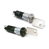 键锁开关 2 位置 SPST 0.4VA(AC/DC) 20 V AC 20 V DC 面板安装 键锁开关 2 位置 SPST 0.4VA(AC/DC) 20 V AC 20 V DC 面板安装