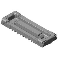 16 Position Connector Receptacle, Center Strip Contacts Surface Mount Gold 16 Position Connector Receptacle, Center Strip Contacts Surface Mount Gold