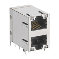 2 Port RJ45 Through Hole 10/100/1000 Base-T, AutoMDIX 2 Port RJ45 Through Hole 10/100/1000 Base-T, AutoMDIX