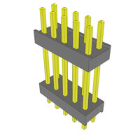 10 Position Header Spacer Connector 0.100" (2.54mm) Gold Through Hole 10 Position Header Spacer Connector 0.100" (2.54mm) Gold Through Hole