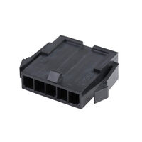 5 Rectangular Connectors - Housings Plug Black 0.118" (3.00mm) 5 Rectangular Connectors - Housings Plug Black 0.118" (3.00mm)