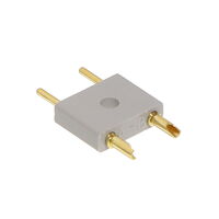2 Position Rectangular Plug Connector Solder Cup Gold 20 AWG 2 Position Rectangular Plug Connector Solder Cup Gold 20 AWG