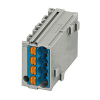 4 Position Terminal Block Gray Marshalling Connector 11.0mm 4 Position Terminal Block Gray Marshalling Connector 11.0mm