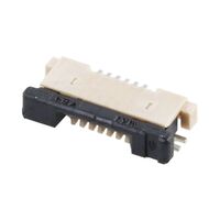 6 位置 FFC,FPC 连接器 触点,底部 0.020"(0.50mm) 表面贴装,直角 6 位置 FFC,FPC 连接器 触点,底部 0.020"(0.50mm) 表面贴装,直角