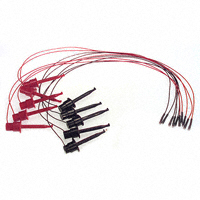 15.0" (381.00mm) Small Hook To Socket, Round, 0.019 ~ 0.028" (0.48 ~ 0.71mm) Test Lead 10 Leads, Black and Red 15.0" (381.00mm) Small Hook To Socket, Round, 0.019 ~ 0.028" (0.48 ~ 0.71mm) Test Lead 10 Leads, Black and Red