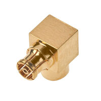 SMPM Connector Jack, Female Socket 50 Ohms Free Hanging (In-Line), Right Angle Solder SMPM Connector Jack, Female Socket 50 Ohms Free Hanging (In-Line), Right Angle Solder