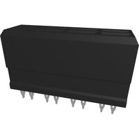 8 Connector Receptacle, Female Blade Sockets Through Hole Black XCede® 8 Connector Receptacle, Female Blade Sockets Through Hole Black XCede®