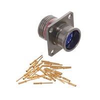 26 Position Circular Connector Receptacle, Male Pins Crimp 26 Position Circular Connector Receptacle, Male Pins Crimp