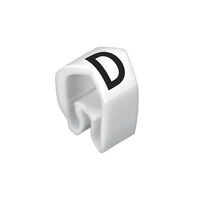 Wire Marker, Slip-On 0.44" W x 0.16" L (11.3mm x 4.0mm) White, Black Poly-Vinyl Chloride (PVC) Wire Marker, Slip-On 0.44" W x 0.16" L (11.3mm x 4.0mm) White, Black Poly-Vinyl Chloride (PVC)