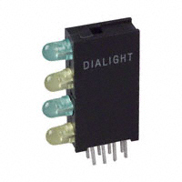 LED 電路板指示燈 LED Circuit Board Indicator 4 高 綠 (x 2)、黃 (x 2) 散射、有色 1.9V 綠、1.8V 黃 2mA 圓形、帶有圓頂 3mm、T-1 通孔、直角 LED 電路板指示燈 LED Circuit Board Indicator 4 高 綠 (x 2)、黃 (x 2) 散射、有色 1.9V 綠、1.8V 黃 2mA 圓形、帶有圓頂 3mm、T-1 通孔、直角