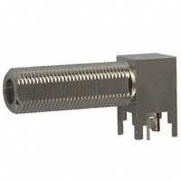 F Type Connector Jack, Female Socket 75 Ohms Panel Mount, Through Hole, Right Angle Solder F Type Connector Jack, Female Socket 75 Ohms Panel Mount, Through Hole, Right Angle Solder