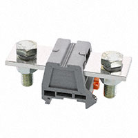 Anschlussblock, Steckverbinder 2 Positionen Durchführung Grau 300MCM (kcmil)-2 AWG Anschlussblock, Steckverbinder 2 Positionen Durchführung Grau 300MCM (kcmil)-2 AWG