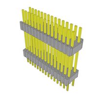 30 Position Header Spacer Connector 0.050" (1.27mm) Gold Through Hole 30 Position Header Spacer Connector 0.050" (1.27mm) Gold Through Hole