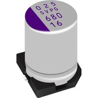 270 µF 25 V Aluminium - Polymeercondensators Radiaal, blik - SMD 12mOhm 5000 uur @ 105°C 270 µF 25 V Aluminium - Polymeercondensators Radiaal, blik - SMD 12mOhm 5000 uur @ 105°C