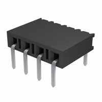 4 Position Receptacle Connector 0.100" (2.54mm) Through Hole, Right Angle Gold 4 Position Receptacle Connector 0.100" (2.54mm) Through Hole, Right Angle Gold