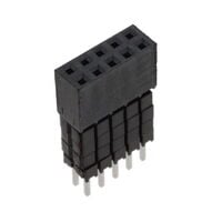 10 Position Elevated Socket Connector 0.100" (2.54mm) Through Hole Gold 10 Position Elevated Socket Connector 0.100" (2.54mm) Through Hole Gold