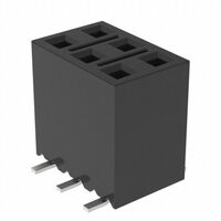 6 位置 插座,通透式 连接器 0.100"(2.54mm) 表面贴装型 镀金 6 位置 插座,通透式 连接器 0.100"(2.54mm) 表面贴装型 镀金