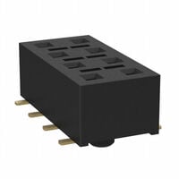 8 Position Receptacle Connector 0.100" (2.54mm) Surface Mount Gold 8 Position Receptacle Connector 0.100" (2.54mm) Surface Mount Gold