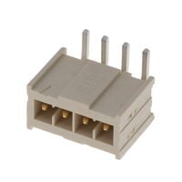 Connector Header Through Hole, Right Angle 4 position 0.100" (2.54mm) Connector Header Through Hole, Right Angle 4 position 0.100" (2.54mm)